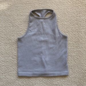 Free People Intimately High Neck Ribbed Athletic Tank Top Size XS/S Stretch EUC